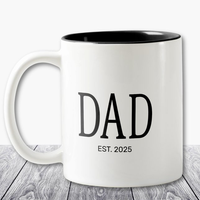 Pappa etablerade  Två-Tonad mugg (Skapare uppladdad)