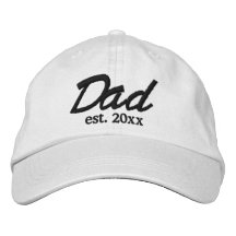Pappa Etablerat datum svart & vit anpassad text