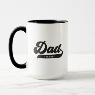 Pappa Etablerat Retro Stil Fars dag Mugg