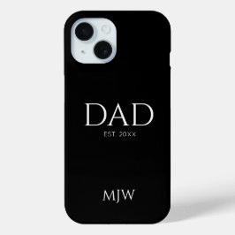 Pappa Etablerat svart monogram
