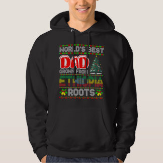Pappa Etiopien julklappsidé ful jultröja Hoodie