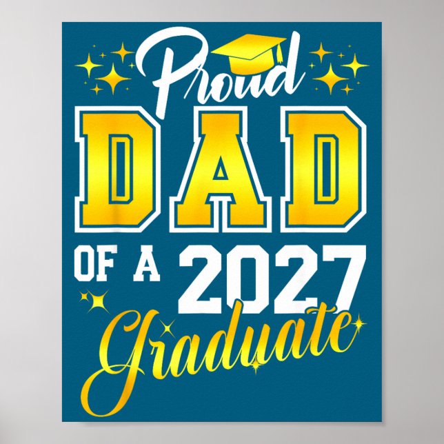 Pappa examen senior 2027 stolt poster (Framsidan)