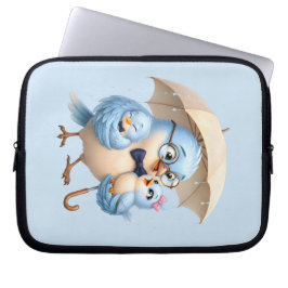 Pappa Fågel Elektronikväska Tech-organizer Laptop Fodral