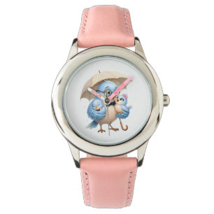 Pappa Fågelbevakning Familjeinspirerad stil Armbandsur