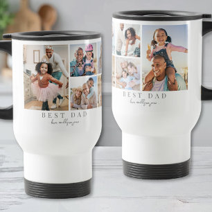 Pappa familjefotokollage far resemugg