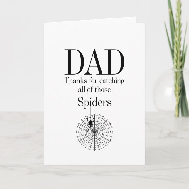 Pappa-fångstblåsor Fars dag-födelsedagskort Kort (Framsida)