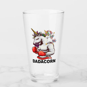 Pappa Far Dadacorn Unicorn Birthday Drinking Glaskopp