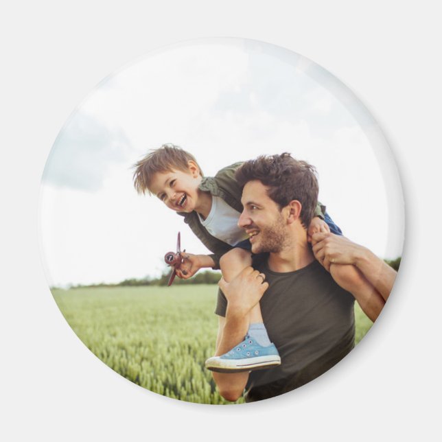 Pappa Far Daddy Personlig Helbildsgåva  Magnet (Framsidan)