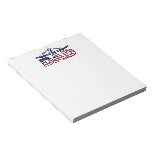 Pappa far, en naturlig född pappa anteckningsblock (Vinklad)