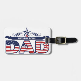 Pappa far, en naturlig född pappa bagagebricka