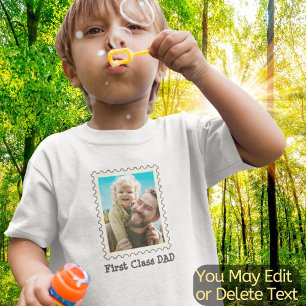 Pappa Far första klass Pappa I kärlek-fotopatext f T Shirt