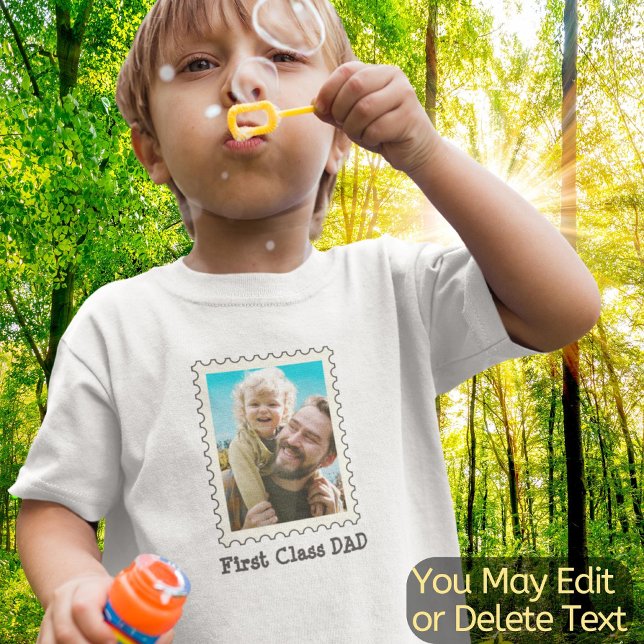 Pappa Far första klass Pappa I kärlek-fotopatext f T Shirt (Skapare uppladdad)