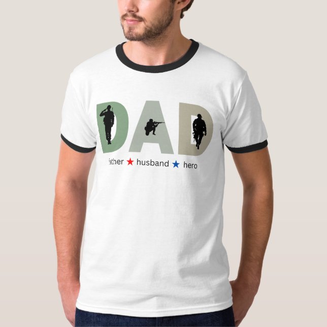 Pappa Far Hero Shirt Fars dag Gift T (Framsida)