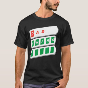 Pappa Far Man Grandpa Funny Low Battery Twillingar T Shirt