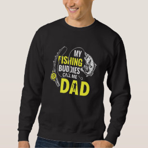 Pappa Far Mina fiskekanaler kallar mig Pappa Lång Ärmad Tröja