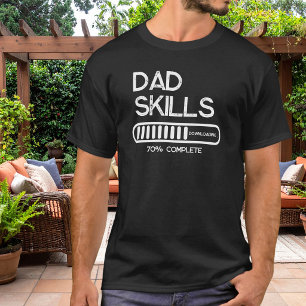 Pappa färdigheter laddas ner Roligt nytt svart och T Shirt
