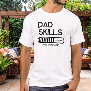 Pappa Färdigheter Nedladdning Rolig Ny Pappa Svart T Shirt