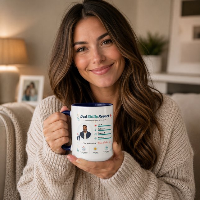 Pappa Färdigheter Rapport Bästa Pappa Tacksamhet Mugg (Dad Skills Report Best Father Appreciation Mug
)