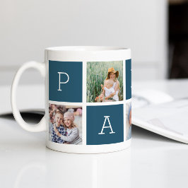 Pappa | Farfar 5 Photo Collage Kaffemugg
