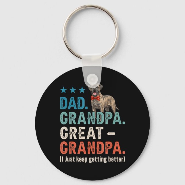 Pappa Farfar Farfar Bättre Fars Dag käpp Nyckelring (Framsida)