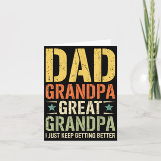 Pappa Farfar Farfar Jag Bliar Bättre Och Bättre Kort