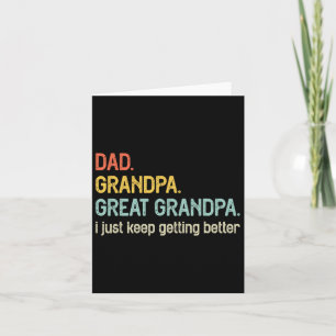 Pappa Farfar Farfar Jag Bliar Bättre Och Bättre Kort