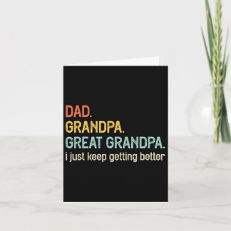 Pappa Farfar Farfar Jag Bliar Bättre Och Bättre Kort