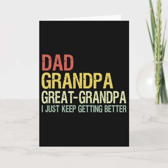Pappa Farfar Farsfar Roliga Fars Dag Farfar Kort (Framsida)
