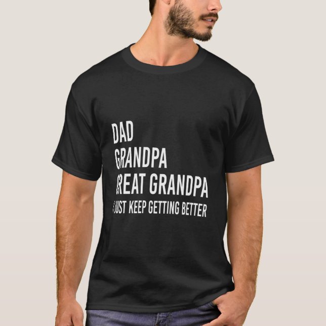Pappa Farfar Förfader Fars Dag Från Farfar T Shirt (Framsida)