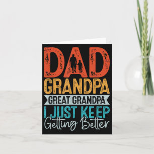 Pappa Farfar Gammelfarfar Jag Bliar Bättre Och Bät Kort