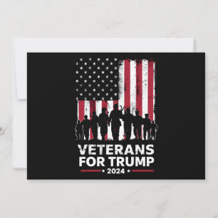 Pappa Farfar Veteraner För Trump 2024 Amerikansk F Inbjudningar