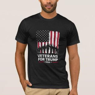 Pappa Farfar Veteraner För Trump 2024 Amerikansk F T Shirt