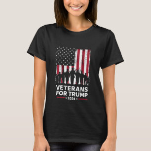 Pappa Farfar Veteraner För Trump 2024 Amerikansk F T Shirt