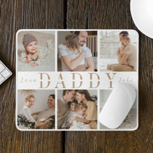 "Pappa" Fars dag Barn Fotokollage Musmatta