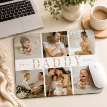 "Pappa" Fars dag Barn Fotokollage Musmatta