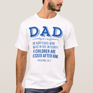 Pappa - Fars dag Christian Scripture T Shirt