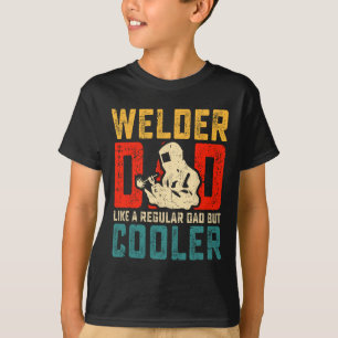 Pappa Fars dag Cool Svetsning Papa Farfar Män T Shirt