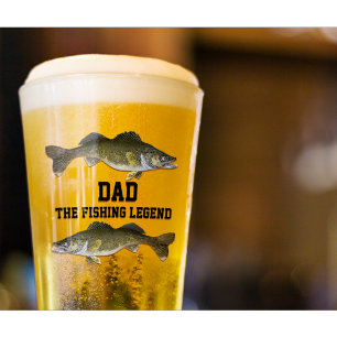 Pappa fars dag för fiskelegendWalleye Glaskopp