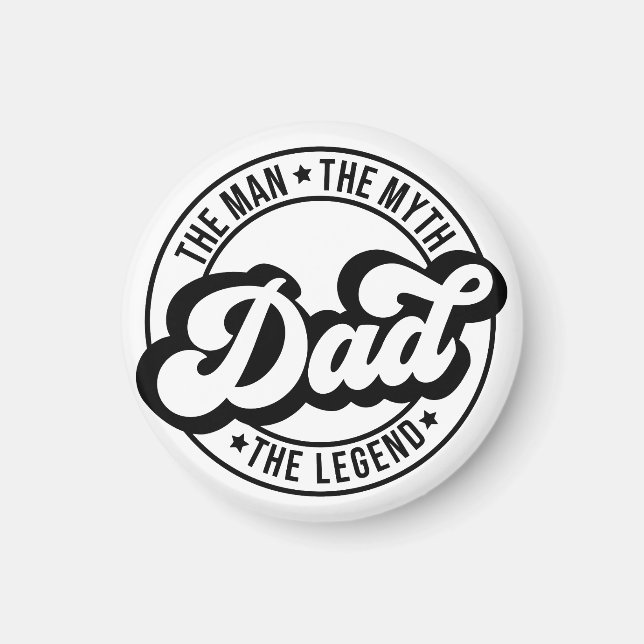 Pappa Fars dag-gåva. Pappa födelsedagspresent. F Magnet (Framsidan)