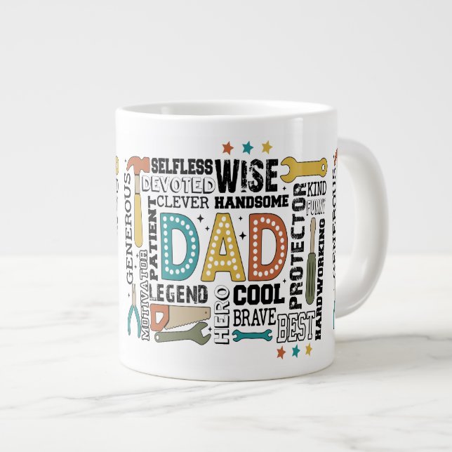 Pappa Fars dag Jumbo Mugg (Framsida höger)