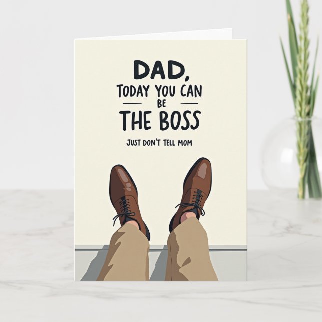 Pappa Fars dag Konsttryck Kort (Framsida)