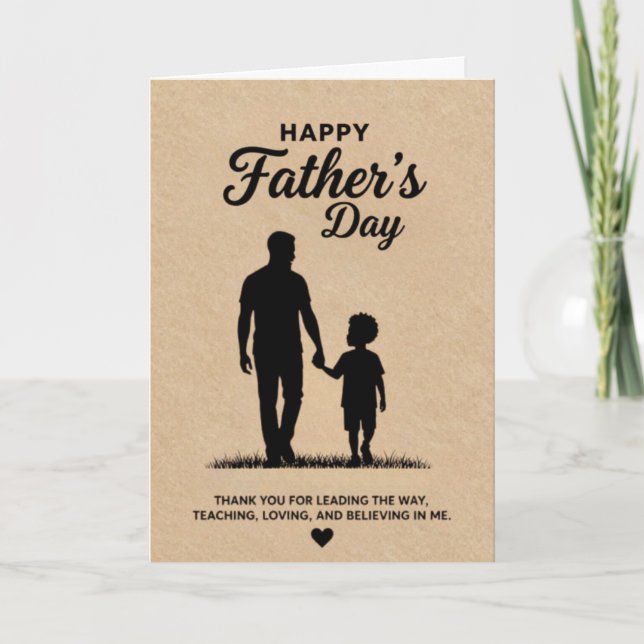 Pappa Fars dag-kort Helgkort (Framsida)