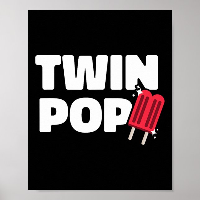 Pappa fars dag pappa till tvillingar  poster (Framsidan)