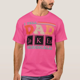 Pappa Fars dag Periodic Bord Funny Pappa Jokes D T Shirt