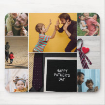 Pappa Fars dag Photo Collage Mouse Pad