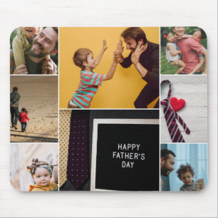 Pappa Fars dag Photo Collage Mouse Pad Musmatta