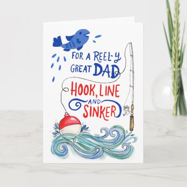 Pappa Fars Dag Reel-y Bra Pappa Kort (Framsida)