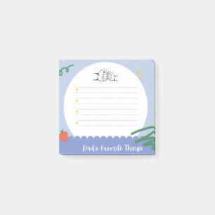 Pappa Favorite Sak Anpassade Fars dag Post-it Block