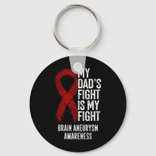 Pappa Fight är min kamp Brain Aneurysm-medvetenhet Nyckelring