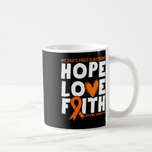 Pappa Fight är min kamp. Orange Leukemia Medvetenh Kaffemugg